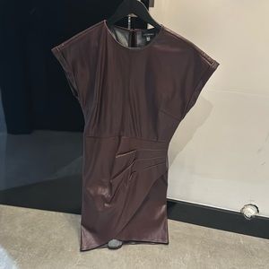 Vegan leather dress